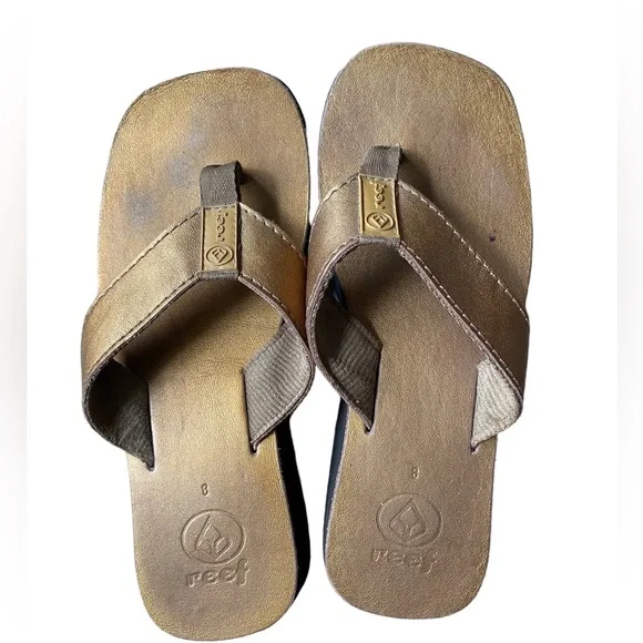 Ladies Reef wedge flip flops Size 8 - Picture 7 of 12